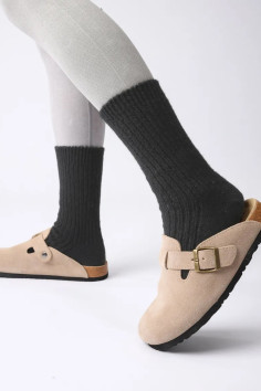 Шкарпетки теплі в рубчик з вовною альпаки Aura.Via NBX181  — купити в InSecret.ua