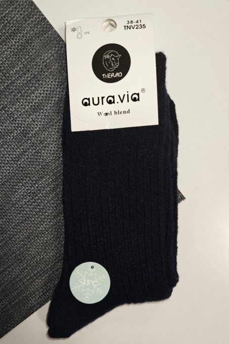 Шкарпетки теплі в рубчик з вовною альпаки Aura.Via TNV235 — купити в InSecret.ua