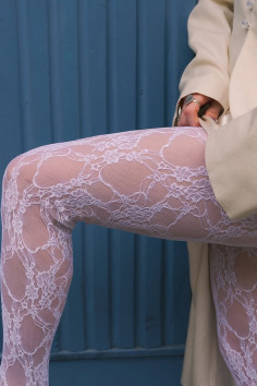 Колготки мереживні з квітковим принтом FIORE Donatella I5000  — купити в InSecret.ua