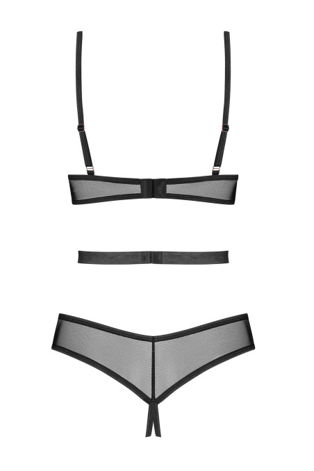 Боди женское прозрачное с вырезом Obsessive Hersis | InSecret.ua