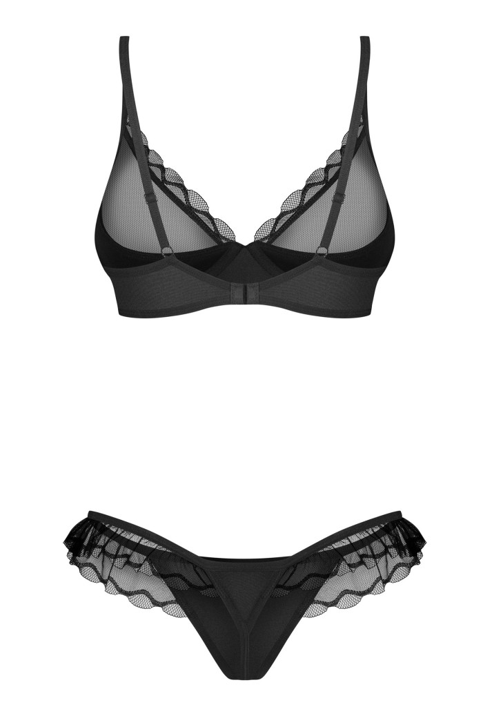 Комплект білизни прозорий Obsessive Latinesa set  — купити в InSecret.ua