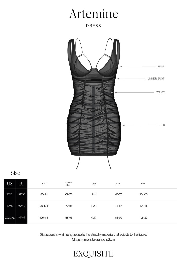 Пеньюар прозорий з трусиками Obsessive Latinesa babydoll  — купити в InSecret.ua