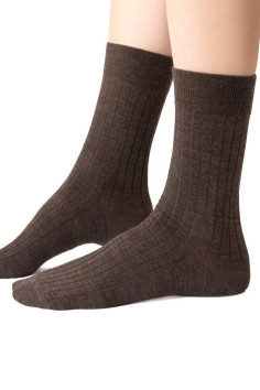 Шкарпетки в рубчик з мериносової вовни STEVEN 130 Merino Wool  — купити в InSecret.ua