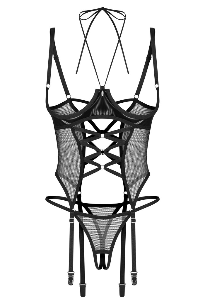 Корсет з відкритим бюстом Obsessive Chic Amoria corset  — купити в InSecret.ua
