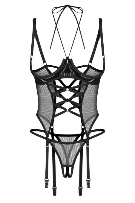 Корсет з відкритим бюстом Obsessive Chic Amoria corset  — купити в InSecret.ua