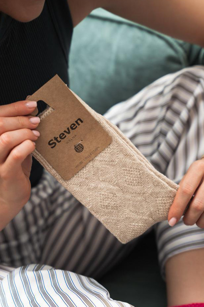 Шкарпетки теплі з вовни з візерунком STEVEN 093 Wool Wzor — купити в InSecret.ua