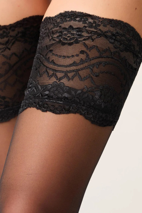 Панчохи з широким мереживом Lores Affetto 20  — купити в InSecret.ua