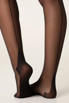 Колготки з червоним швом Lores Riga Rossa 20d  — купити в InSecret.ua 2