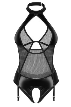 Боди латексное с вырезом Obsessive Dominna Teddy | InSecret.ua 2