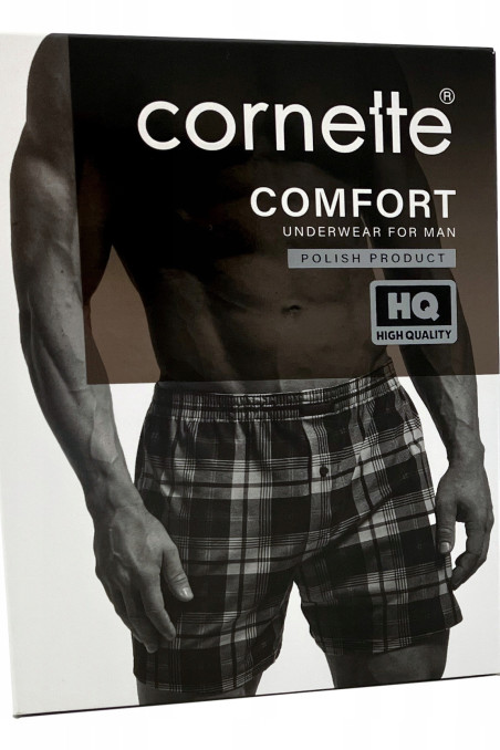 Труси-боксери з принтом клітка Cornette Comfort 002/318  — купити в InSecret.ua
