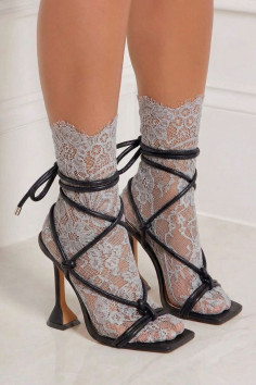 Шкарпетки мереживні високі Aura.Via NW1804  — купити в InSecret.ua