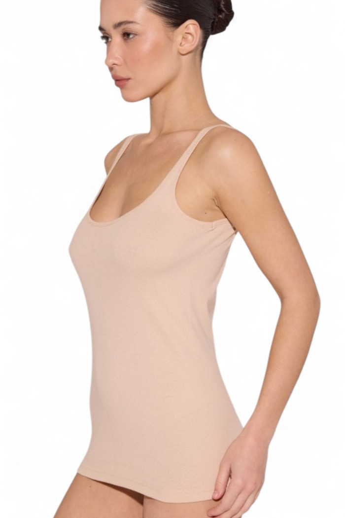 Майка женская на широких бретелях Luna L006t Avero | InSecret.ua