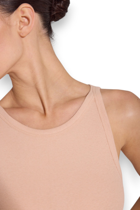 Майка жіноча в рубчик Luna L016R Sara  — купити в InSecret.ua