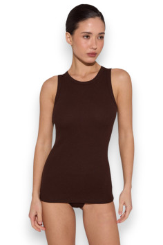 Майка женская в рубчик Luna L019R Reseda | InSecret.ua