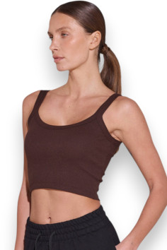 Топ жіночий бавовняний в рубчик Luna L012R Arcelia  — купити в InSecret.ua 2