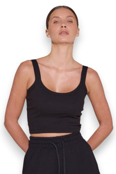 Топ жіночий бавовняний в рубчик Luna L012R Arcelia  — купити в InSecret.ua