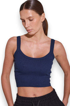 Топ жіночий бавовняний в рубчик Luna L012R Arcelia  — купити в InSecret.ua