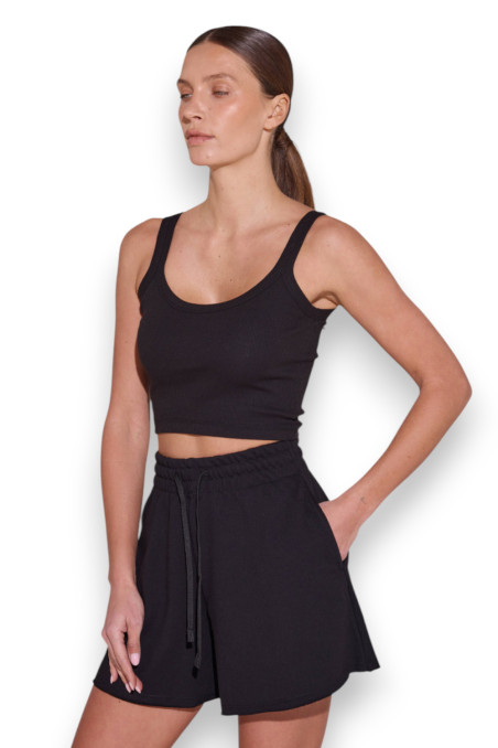 Топ жіночий бавовняний в рубчик Luna L012R Arcelia  — купити в InSecret.ua