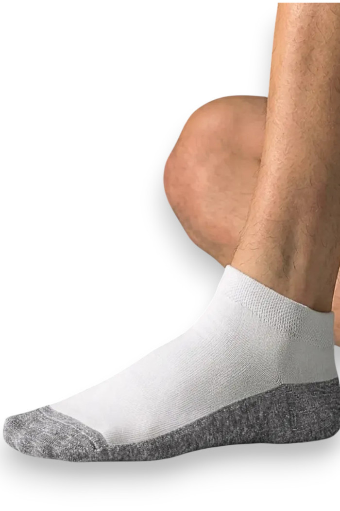 Шкарпетки короткі бавовняні сіра стопа Adidas AC754-3  — купити в InSecret.ua