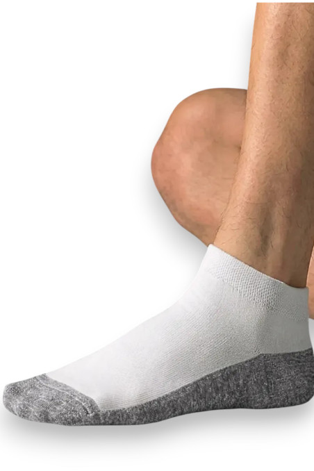 Шкарпетки короткі бавовняні сіра стопа Adidas AC754-3  — купити в InSecret.ua