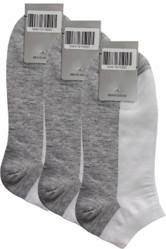 Шкарпетки короткі бавовняні сіра стопа Adidas AC754-3  — купити в InSecret.ua 2