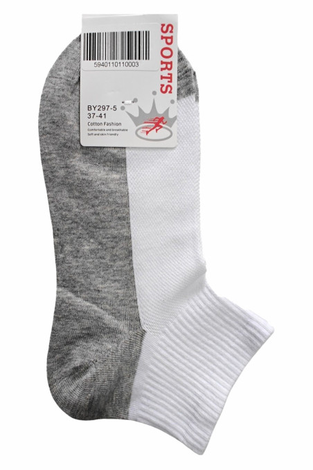 Шкарпетки короткі бавовняні сіточка з сірою підошвою InSecret AY138-2  — купити в InSecret.ua
