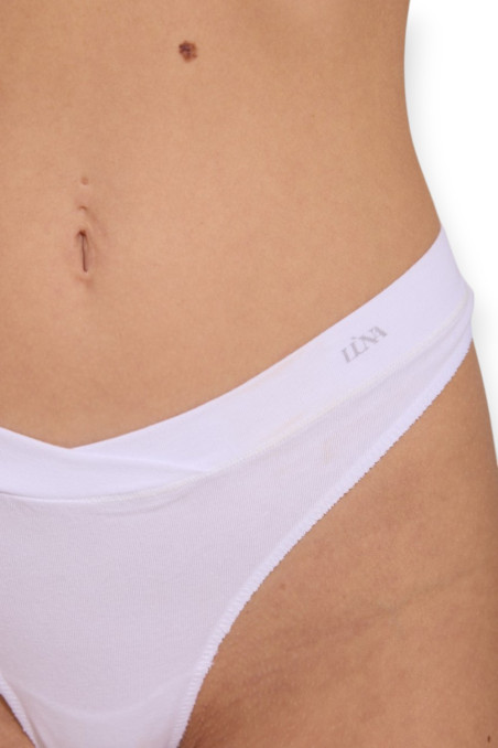 Трусики-стринг хлопковые в рубчик Luna L5157BR-M Rubus | InSecret.ua