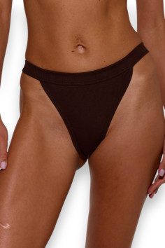 Трусики-стринг хлопковые в рубчик Luna L5157BR-M Rubus | InSecret.ua