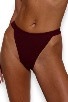 Трусики-стринг хлопковые в рубчик Luna L5157BR-M Rubus | InSecret.ua