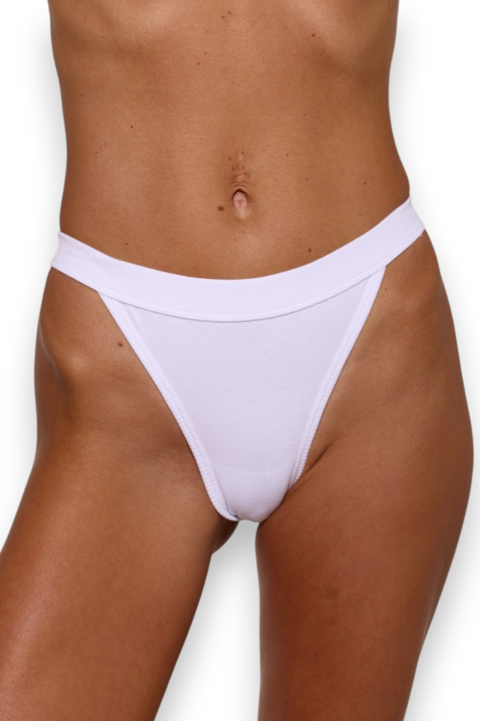 Трусики-стринг хлопковые в рубчик Luna L5157BR-M Rubus | InSecret.ua