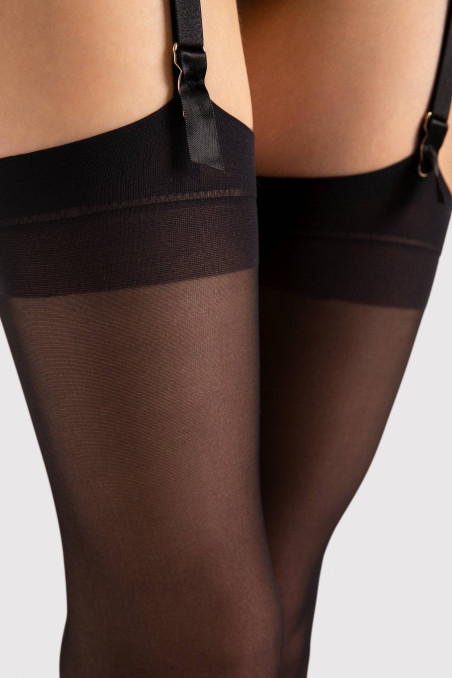 Чулки под пояс с принтом Бантики Fiore Lola 20 den | InSecret.ua