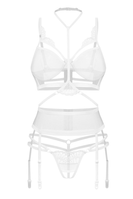 Комплект белья кружевной с поясом Obsessive Chemeris set | InSecret.ua