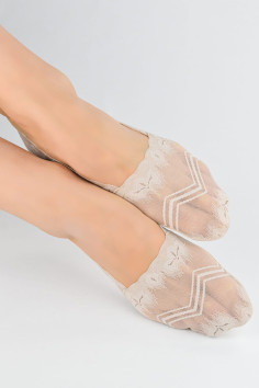 Сліди жіночі мереживні з ABS ступнею NOVITI SN052 LOW LASER FEET  — купити в InSecret.ua