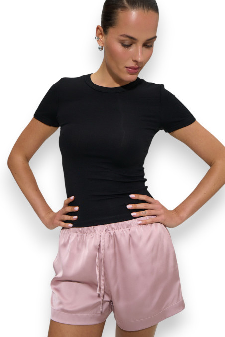 Комплект атласний піжамний з шортами Anais Morgan top set  — купити в InSecret.ua
