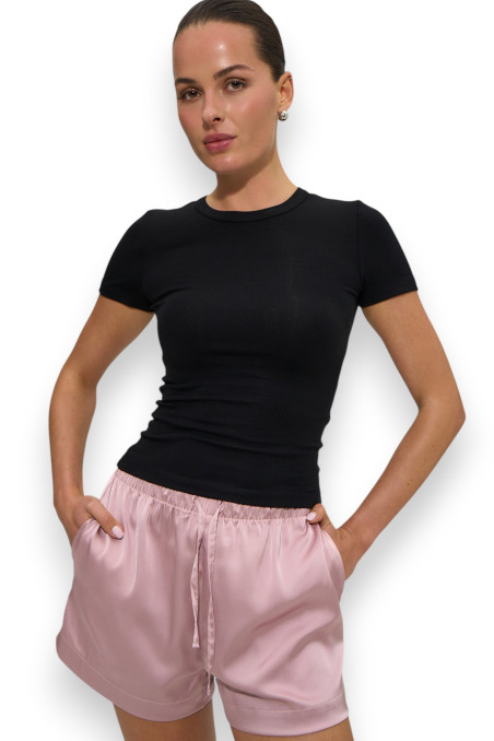 Комплект атласний піжамний з шортами Anais Morgan top set  — купити в InSecret.ua