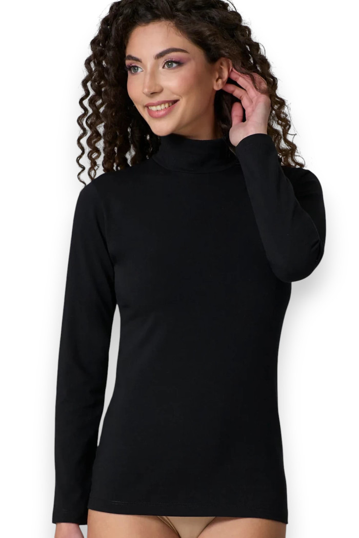 Боди-лонгслив женский хлопковый JADEA 4154 Body Scollo lollo | InSecret.ua