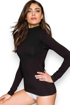 Боди-лонгслив женский хлопковый JADEA 4154 Body Scollo lollo | InSecret.ua