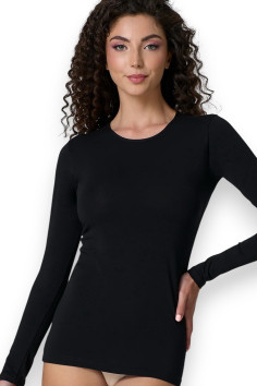 Боді-лонгслів жіночий бавовняний JADEA 4154 Body Scollo lollo  — купити в InSecret.ua 2