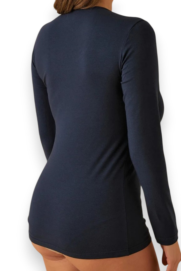 Боді-лонгслів жіночий бавовняний JADEA 4154 Body Scollo lollo  — купити в InSecret.ua