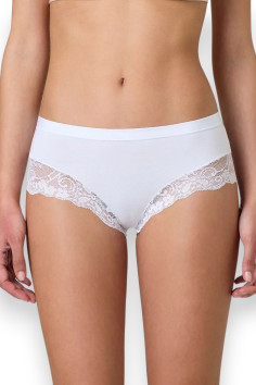 Трусики бавовняні з мереживними вставками JADEA 522 — купити в InSecret.ua