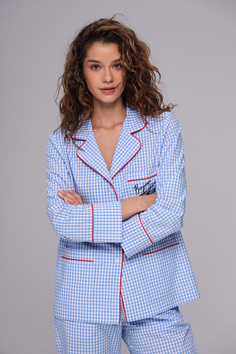 Костюм домашний Cherry в блакитну клітинку German Volf 26030 — купити в InSecret.ua 2