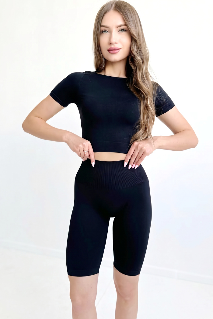 Велосипедки безшовні з широким поясом InSecret TRACKS High Waisted — купити в InSecret.ua