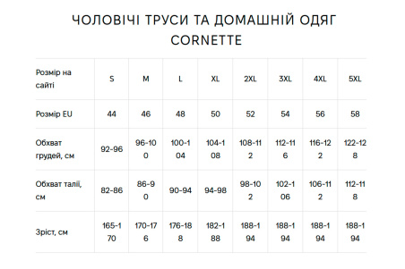 Футболка чоловіча великого розміру Cornette 202 Authentic — купити в InSecret.ua