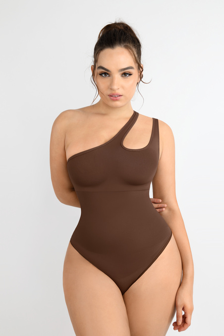 Коригуюче боді на одне плече з утяжкою German Volf MT230353-BN6 — купити в InSecret.ua