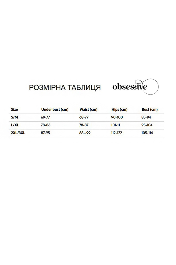 Боди открытое с кружевными оборками Obsessive CARROLA | InSecret.ua