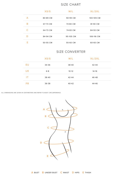 Відкритий комплект з рюшами Obsessive CARROLA SET — купити в InSecret.ua
