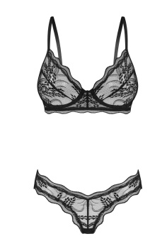 Комплект белья кружевной Obsessive Perisia Set | InSecret.ua 2