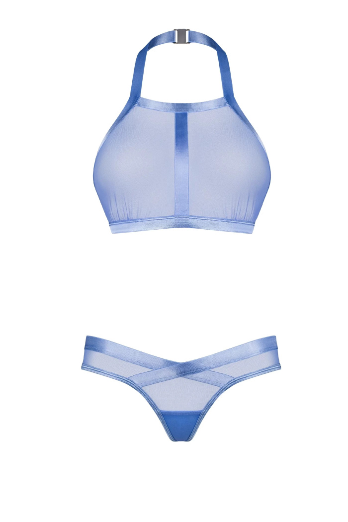 Комплект білизни прозорий без мережива Obsessive Shaderi Set — купити в InSecret.ua