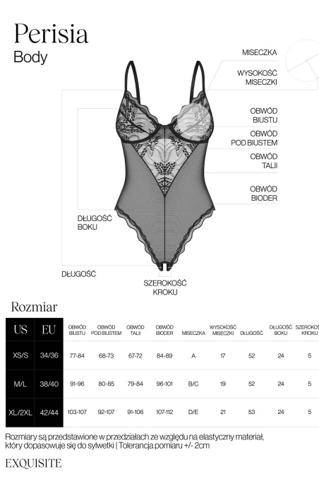 Боди кружевое с доступом Obsessive Perisia Teddy | InSecret.ua