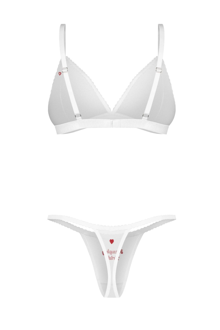 Комплект білизни прозорий Obsessive Latinesa set — купити в InSecret.ua